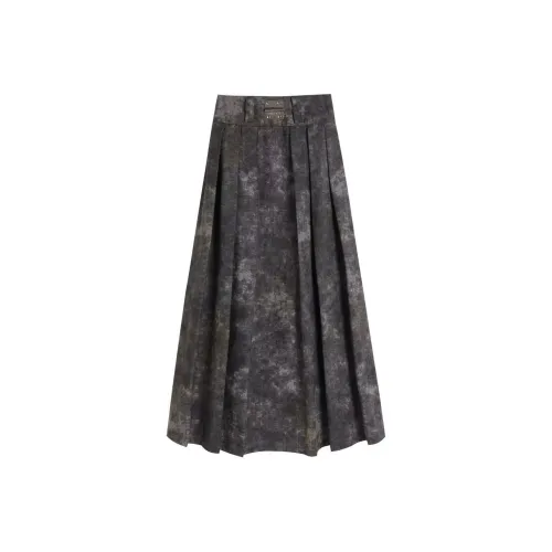 YJ1NGZYZJ Повседневный длинный юбка женский смешанный цвет