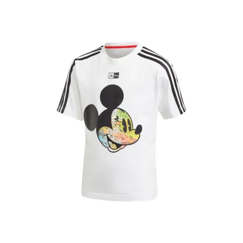Adidas x Disney Adidas x Disney Mickey Mouse T-рубашка Белый Черный Светло-розовый Флуоресцентный Дети 3-7 лет