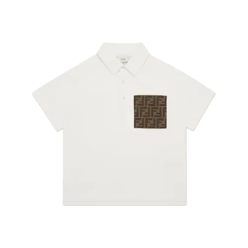 FENDI Белые Детские Рубашки T