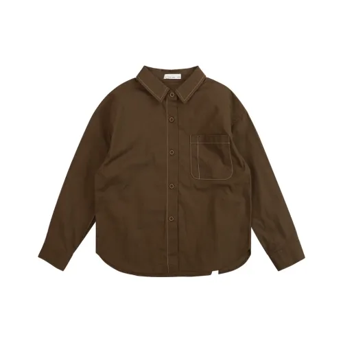Pure And Good Рубашка Коричневый Подростки
