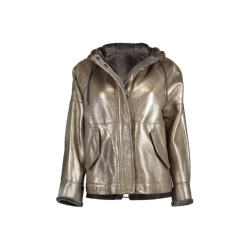 Brunello Cucinelli Бежевые Женские Куртки