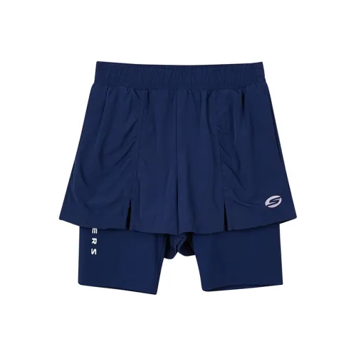 Skechers Comfort Sports and Leisure Series Kids Shorts Kids Medieval Blue Skechers Comfort Sports and Leisure Series Kids Шорты Детский Средневековый Синий