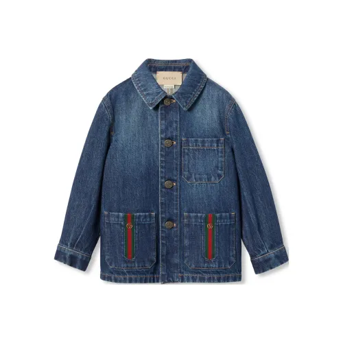 GUCCI Denim Куртка FW24 Темно-синий Детский