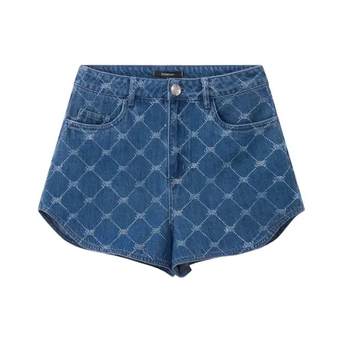 BEBE SS24 Джинсовые шорты Женские Джинсовый синий