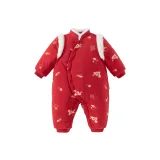 Красный с принтом