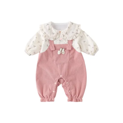XiaoJinBu Комбинезон Темно-розовый для младенцев и малышей