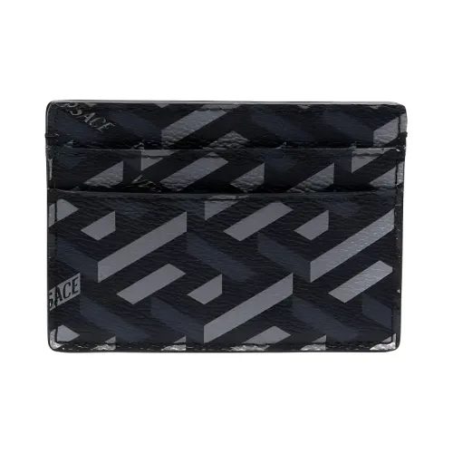 FANSIZHE VERSACE Кожа Держатель для карт Держатель для карт Мужской Черный Серый