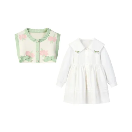 Mini Peace Комплект с юбкой Белый Детский