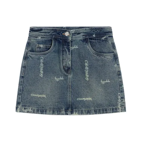 BEBE SS24 Джинсовые короткие юбки Женские Джинсовый синий