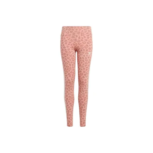 Adidas Originals Leggings Animals ALLOVER PRINT Высокая талия Леггинсы Детские Розовые