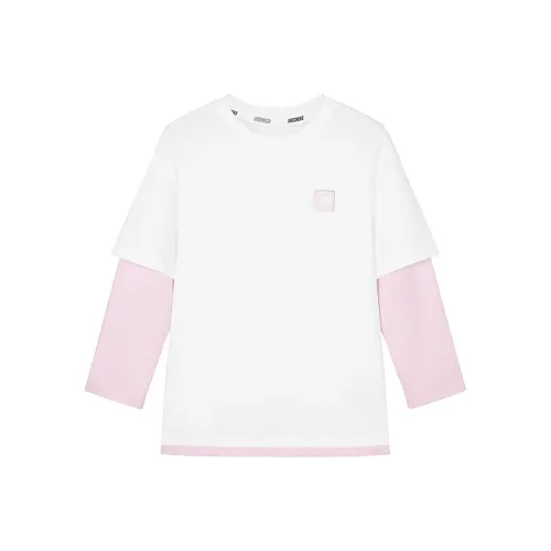 Skechers T-Shirt Белый Розовый Подростки