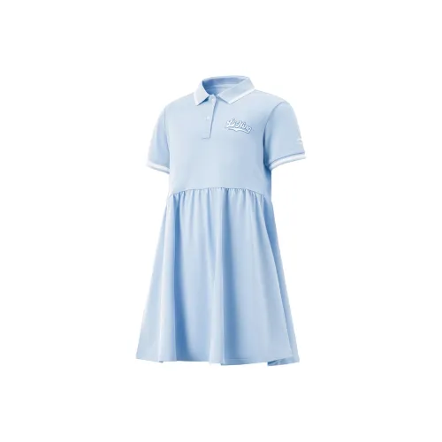 LINING YOUNG Платье Sports Life Collection SS25 Ясно-голубой Детский
