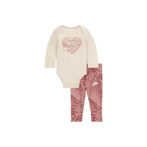 nike Комплект с принтом "Животные" комбинация и леггинсы костюм для малыша и ребенка абрикосовый + красный