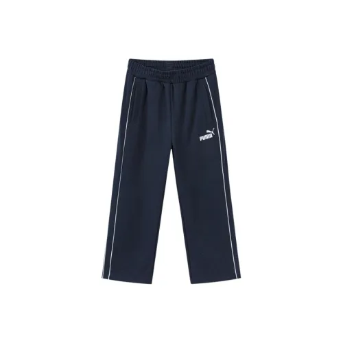 PUMA Вязаные спортивные брюки Sportstyle Series темно-синие