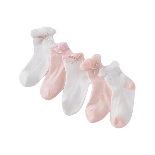 JELLYBABY Носки 5 пар Розовые Белые Детские