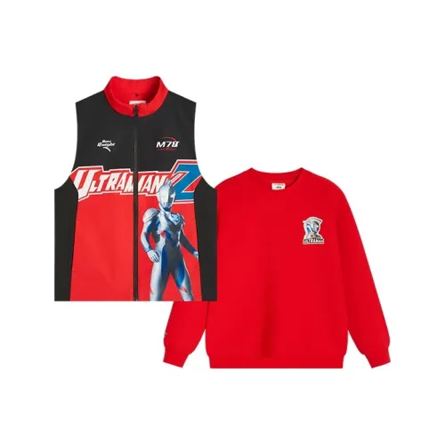 Antakids x ZETAAOTEMAN LIANMINGKUAN Жилет 2 предмета комплект Kunpeng Красный для детей 3-7 лет