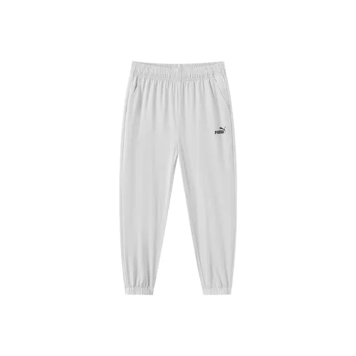 Детские PUMA Вязаные Тренировочные Штаны Performance Утренний Серый