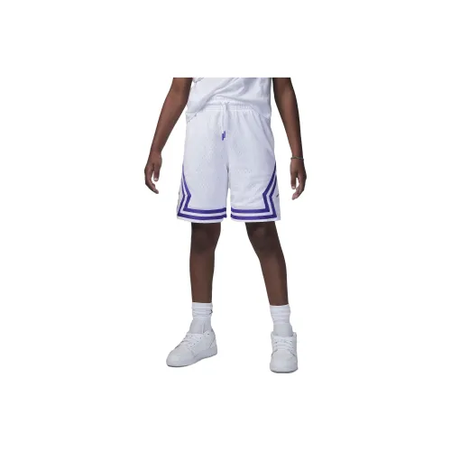 Jordan Air Ромб Детская одежда Dri Fit Шорты Детский Белый