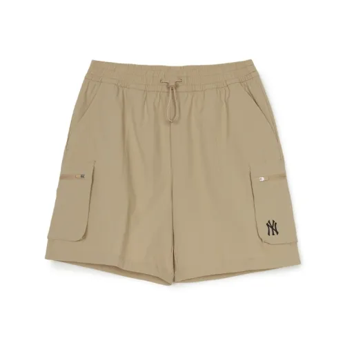 Mlb Base Logo Gofcore New York Yankees Карго Шорты Женские Песочно-Желтые