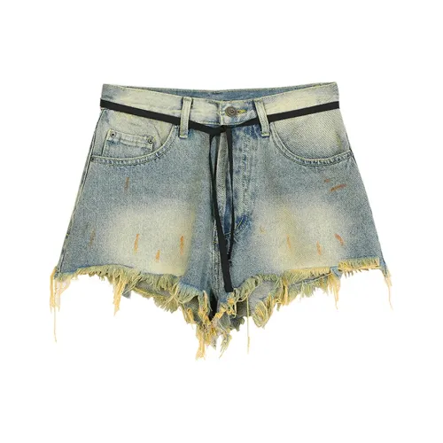 Джинсовые шорты MM женские ностальгический синий