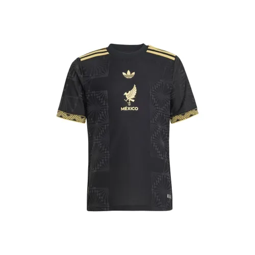 Adidas Originals T-Shirt HEAT.RDY Mexico Gold Jersey Black Teenagers