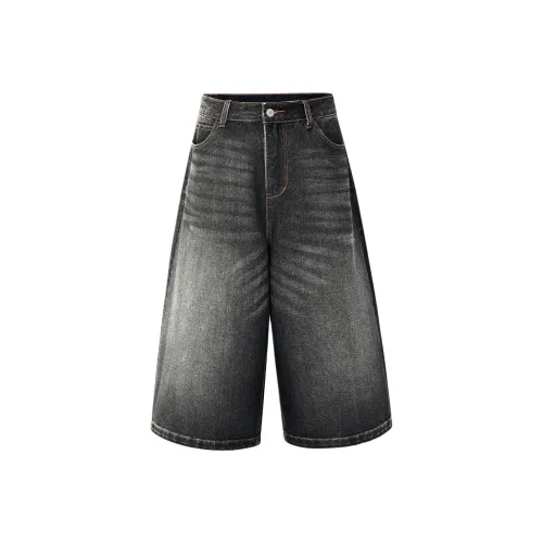 Wen Shan Джинсовые шорты Женские Черные Серые