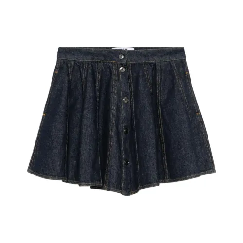 MSGM Джинсовые короткие юбки Женские Морской синий