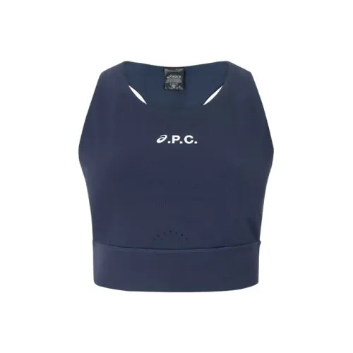 Asics x A.P.C SS25 Спортивные жилеты Женские Темно-синий