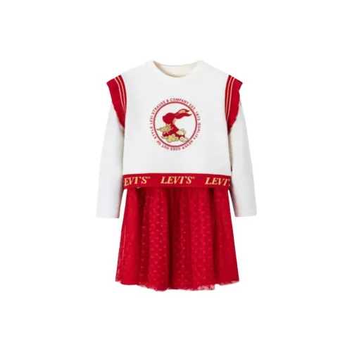 Дети 3-7 лет Levi's Комплект с юбкой Ancient White