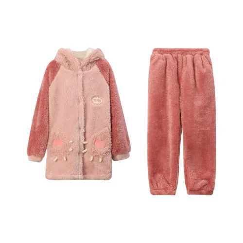 Red Bean Пижамный комплект Пастельно-розовый Подростки