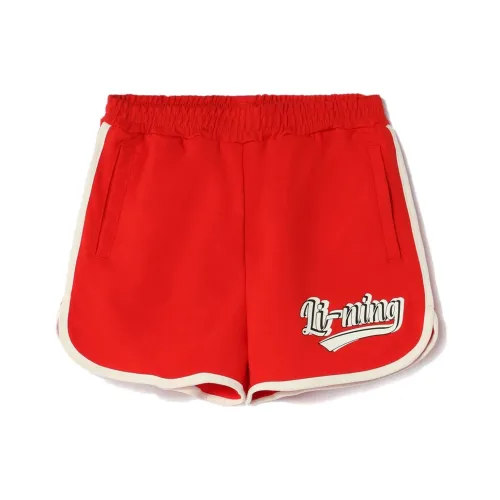 LINING YOUNG Sports Life Collection Kids Shorts Kids Fire Red