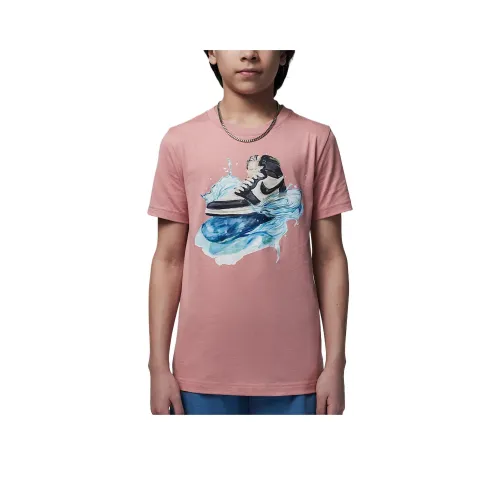 Джордан AJ1Jumpman T Рубашка Телесно-розовый Подростки