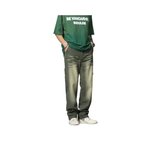 PANDA ADEVIL Армейский зеленый Мужские Джинсы