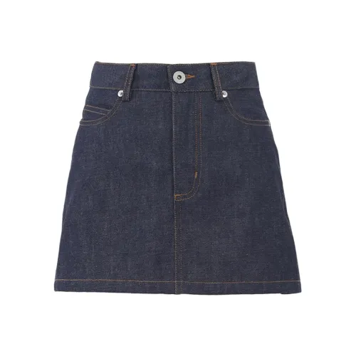 OROI Джинсовые короткие юбки Женские Blue