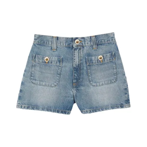 Sandro Джинсовые шорты Женские Джинсовый синий