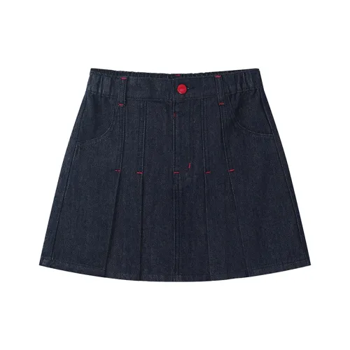 ELLE KIDS Джинсовый синий Школьный возраст Юбки