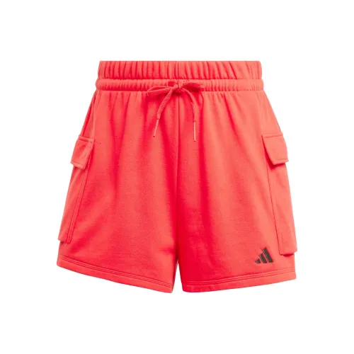 Adidas Sportswear ESSENTIALS FW24 Карго Шорты Женские Pure Камень Красный Черный