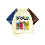 Улица Сезам Семья/Синий кофе Многоцветный [100% хлопок]