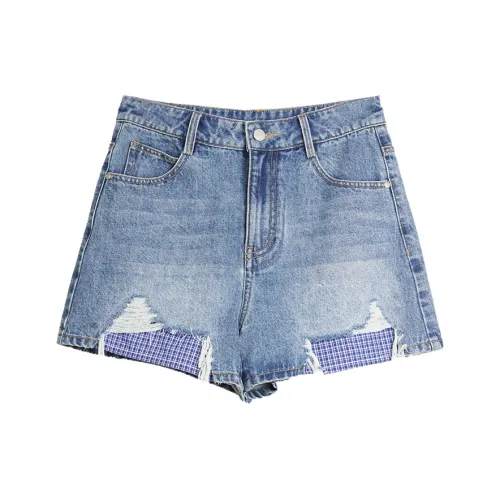 ELLE Джинсовые шорты женские, цвет синий