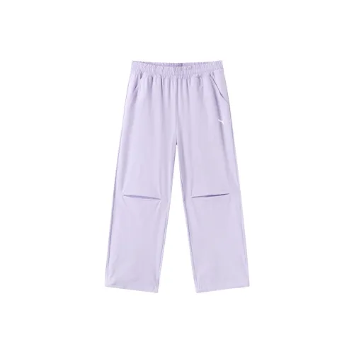 PUMA Вязаные спортивные штаны для подростков розовые и фиолетовые