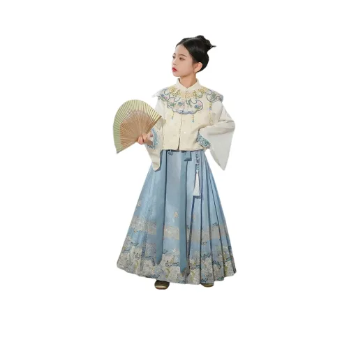 Класс Meng Jia Комплект с юбкой Небесно-голубой Подростки