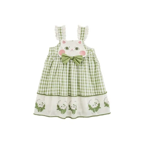 YOEHYAUL Платье Зеленый Children Возраст 3-7 лет