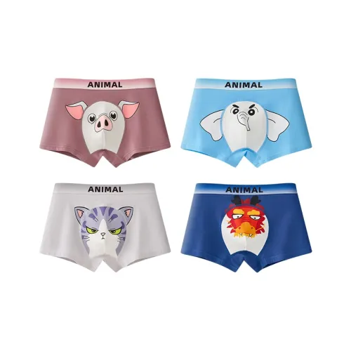 Хлопок Трусы 4 Пачки Подростки