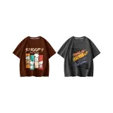 [100% хлопок, безопасный для кожи] Серия Nubi / Темный кофейный + Граффити Nubi / Серый