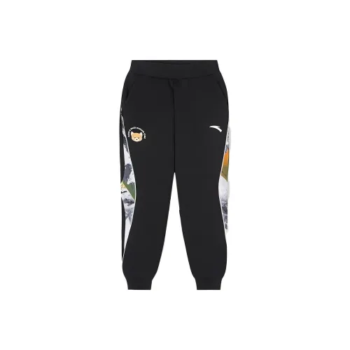 Antakids Вязаные Тренировочные Штаны Dream Черные Sugar Белые Детские