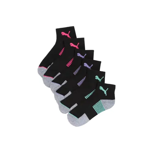 PUMA Half TerryQUARTER Носки 6 пар Черные Детские