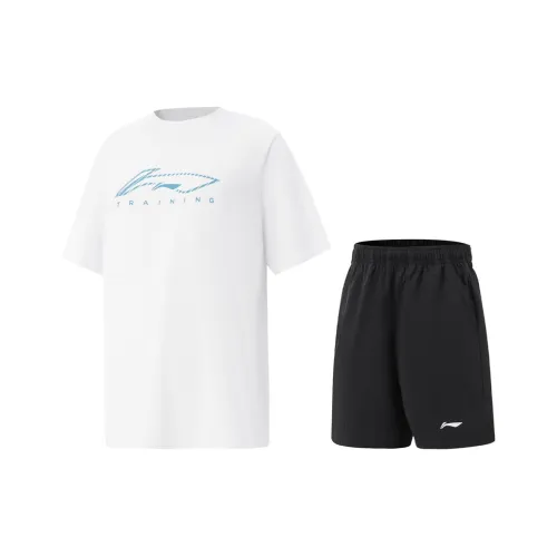 LINING YOUNG Повседневная спортивная одежда Comprehensive Physical Fitness SS25 Стандартный Белый Черный Подростки