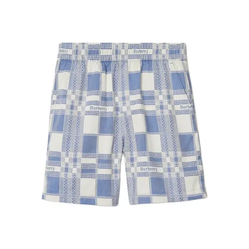 Burberry Kids Short светло-синего цвета
