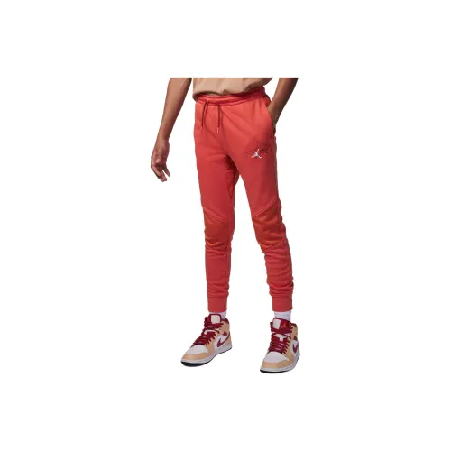 Джордан OFF COURT Пилотные Вязаные Тренировочные Штаны Оранжевый Красный Детский