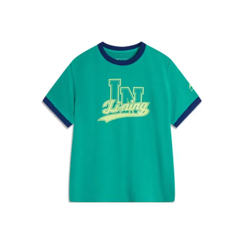 LINING YOUNG Sports Life Collection T-рубашка SS25 Nouveau True Green